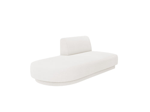 Micadoni Module Miley 2-zits, boucle wit - 90x158x70cm