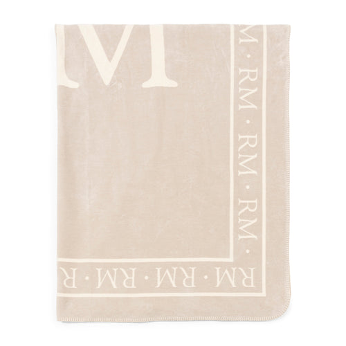 Rivièra Maison RM Logo Throw 180x150 - Katoen - Grijs - vtwonen shop