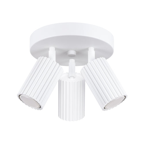Sollux Lighting Plafondlamp KARBON 3P wit - 19,5x19,5x18cm