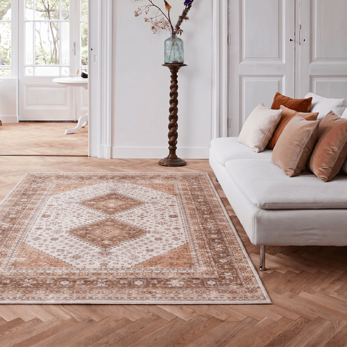 Interieur05 Vintage vloerkleed Nomad Lichtroze