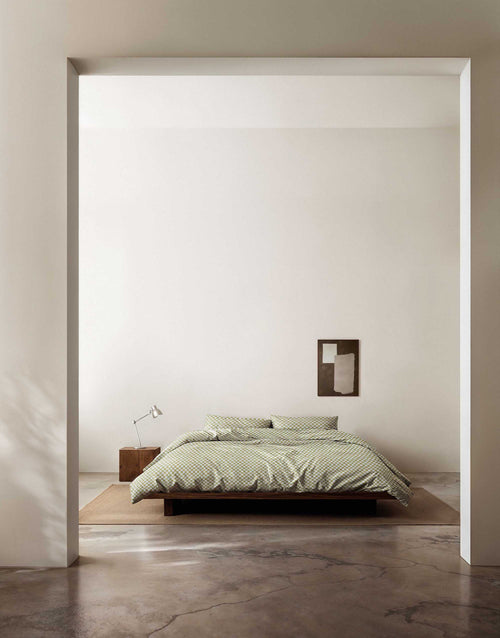 Marc O'Polo Svea dekbedovertrek - Eenpersoons – 140x200/220 cm - Silvery green