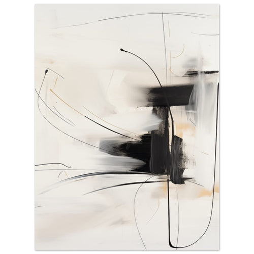 Artfulprints  Abstract - Chique brush 8   poster 30x40 cm