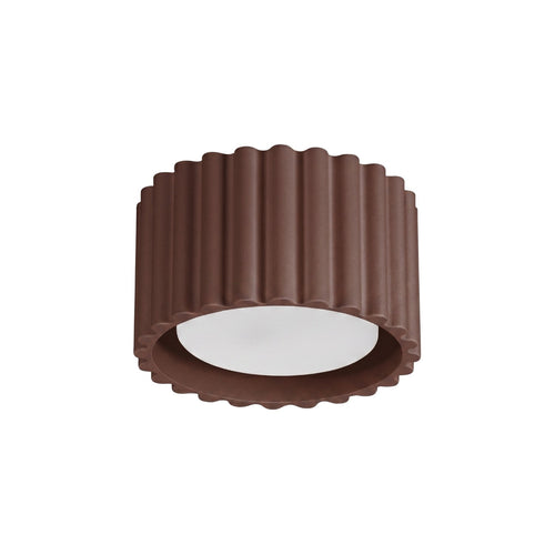Sollux Lighting Plafondlamp AURA 1 bruin Gx53 - 10x10x6cm