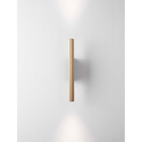 Nova Luce PARON Up & Down wandlamp Sandy Black, gouden LED 11W 507lm 3000K