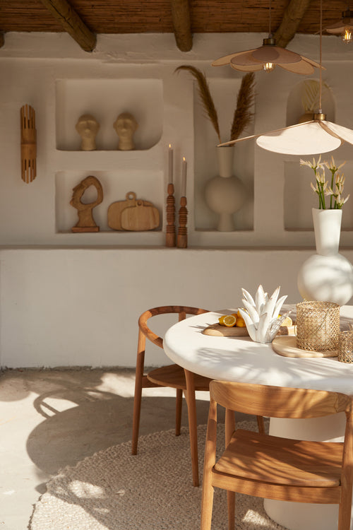 Light & Living vaas KAVANDU - 31x20x60cm - wit - vtwonen shop