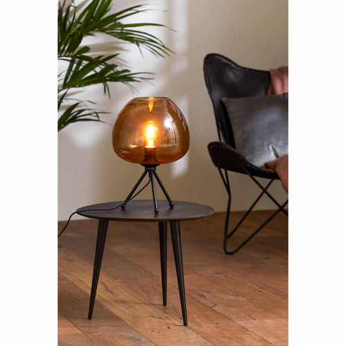 Light & Living tafellamp Mayson - bruin - Ø30cm - vtwonen shop