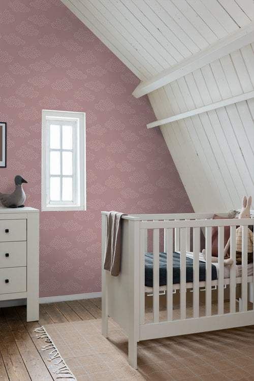 ESTAhome behang wolkjes roze - 50 x 900 cm - 131226 - vtwonen shop