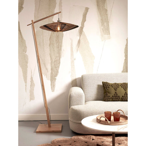 GOOD&MOJO vloerlamp Iguazu - bruin - Ø55cm - vtwonen shop