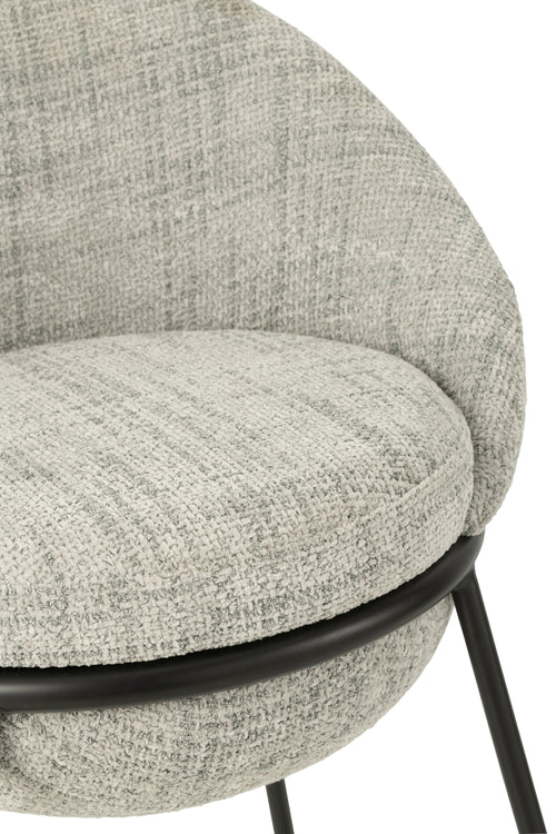 J-Line barkruk - ijzer - grijs/zwart - vtwonen shop