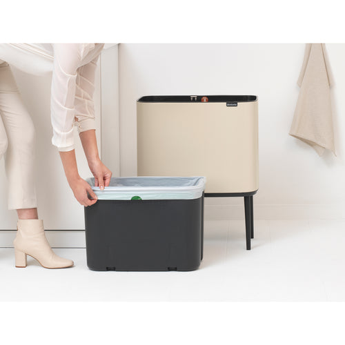 Brabantia Prullenbak Bo Touch Bin - 36L - soft beige - vtwonen shop