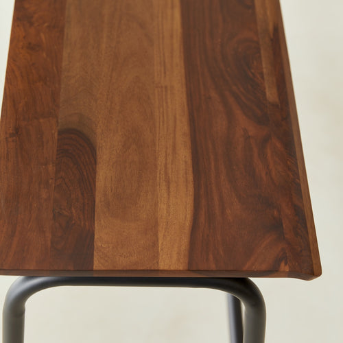 Tikamoon Hoge bank in massief palissander en metaal - Bruin - vtwonen shop