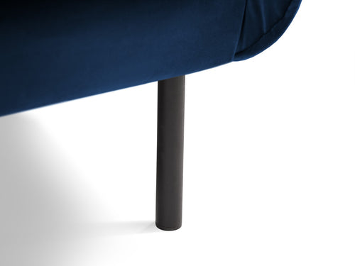 Cosmopolitan Design Fauteuil Vienna flueel, koningsblauw - 94x97x95cm