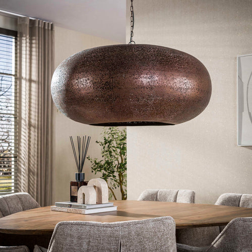 Giga Meubel Hanglamp Cielo - Koper Metaal - 1-lichts - Ø90cm