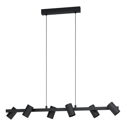 EGLO hanglamp Gatuela 1 - e14 - 116 cm - zwart