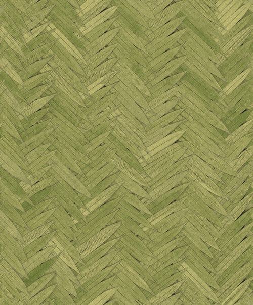 Masureel behang visgraat-motief groen - 53 cm x 10.05 m - 631984 - vtwonen shop
