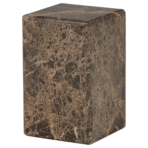 WOOOD bijzettafel Vexa - Marmer - Bruin - 47x30x30