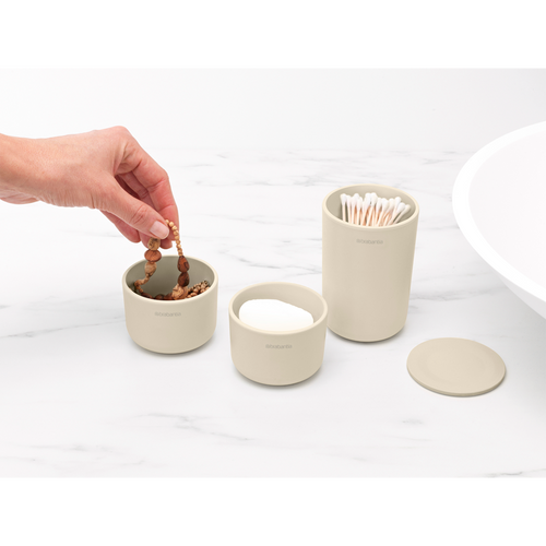 Brabantia Opbergbakjes - set van 3 - soft beige - vtwonen shop