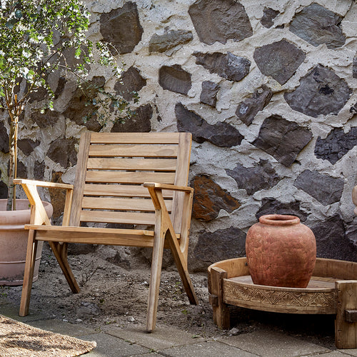 Raw Materials tuinstoel Odin - Teakhout - vtwonen shop
