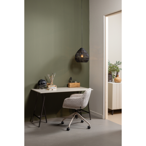 WOOOD bureaustoel Morros - Polyester - Taupe - 88x57x60 - vtwonen shop