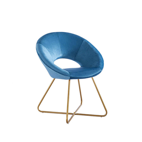 Home Deluxe Fluwelen Stoel SELESA Blauw