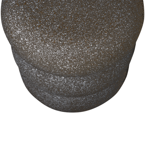 WOOOD bijzettafel met spikkels Laurel - Magnesium - Zwart - 50x40x40 - vtwonen shop