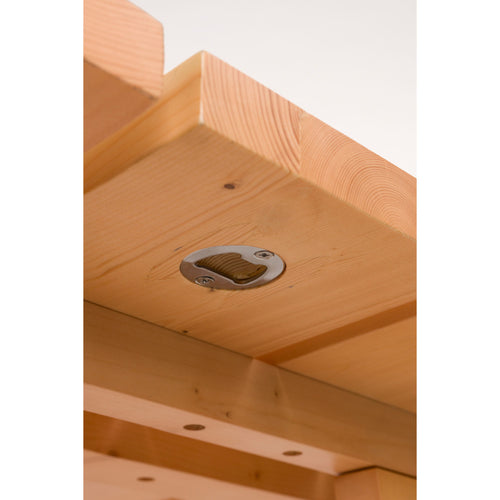 Zuiver Avenue Tuintafel/ Picknicktafel/ Biertafel met 2 banken Hout Opklapbaar Naturel/ Bruin - vtwonen shop