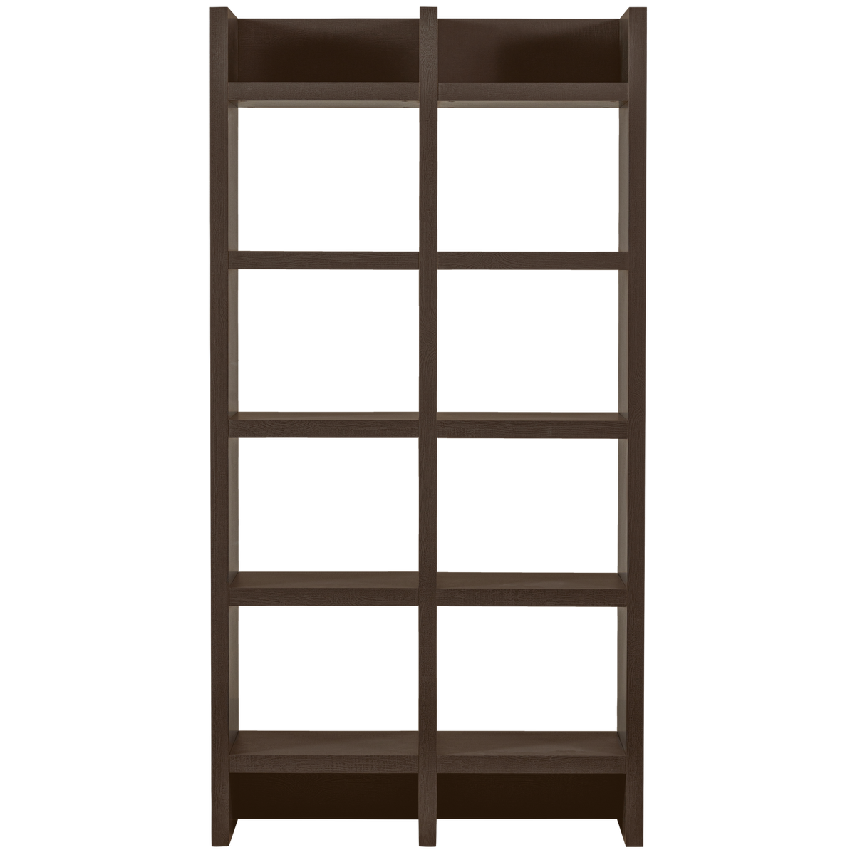 WOOOD open kast Timo - MDF - Donkerbruin - 195x100x40 – vtwonen shop