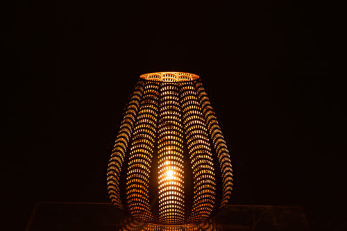 J-Line windlicht Gala - ijzer - goud - large