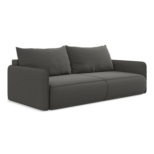 LaMiaSofa 3-zits slaapbank Palermo - velours - staal - 216x105x86