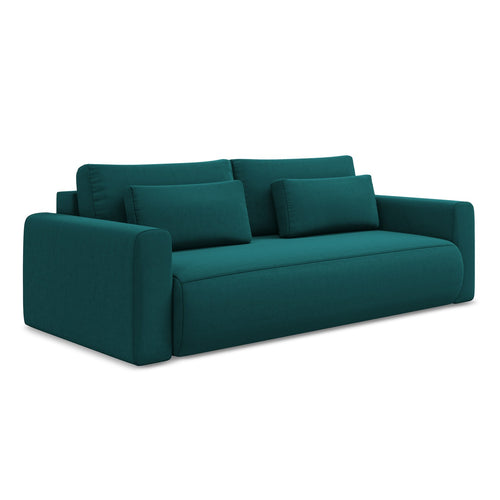 LaMiaSofa 3-zits slaapbank Perugia - velours - marien - 238x105x82