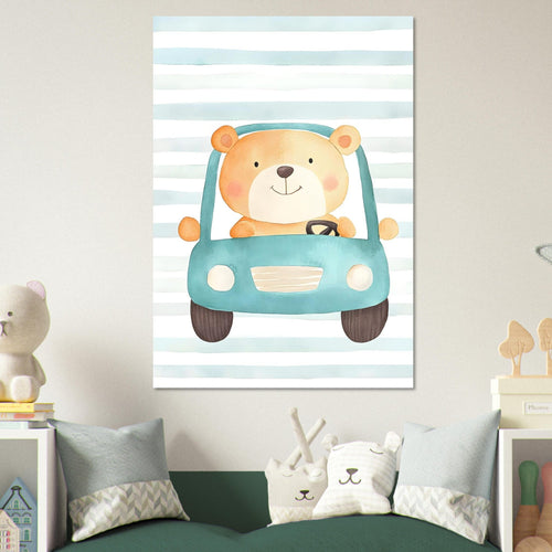 Artfulprints  Beer op reis   poster 70x100 cm - vtwonen shop