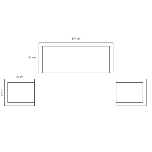 Taste by 4 Seasons loungeset Olivia latte kleurig - 3-delig