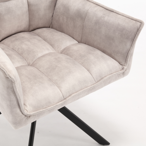 Starfurn  eetkamerstoel Dani - grijs - 58x67x64cm - vtwonen shop