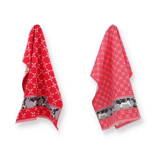 Luxe Keukendoek en Theedoek Koe Rood - Bunzlau Castle - 100% biologisch GOTS katoen - vtwonen shop