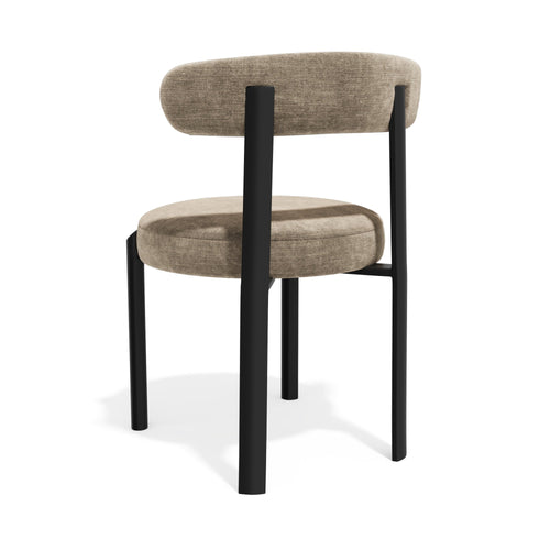 Premium Interiors - Set van 2 stoelen NOMA - zacht aanvoelende geweven stof mol 56cm