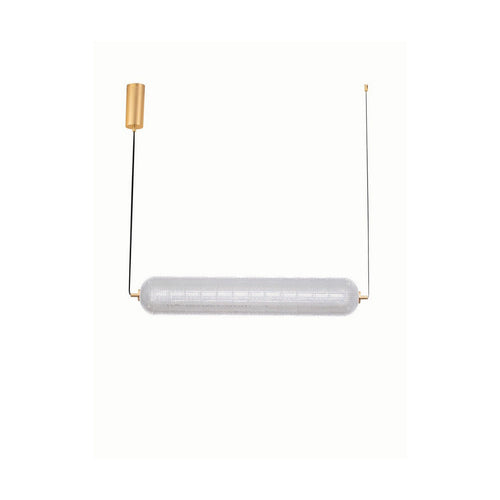 Nova Luce KLELIA Hanglamp voor aan de muur, messing goudkleurig, Triac dimbaar, LED, 40W, 3384lm, 3000K
