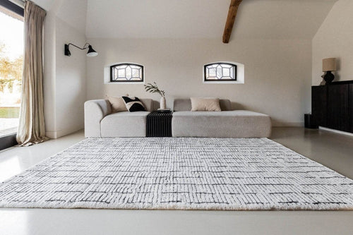 Interieur05 Vloerkleed Rectangle Creme wit/Zwart - 200 x 290 cm - vtwonen shop