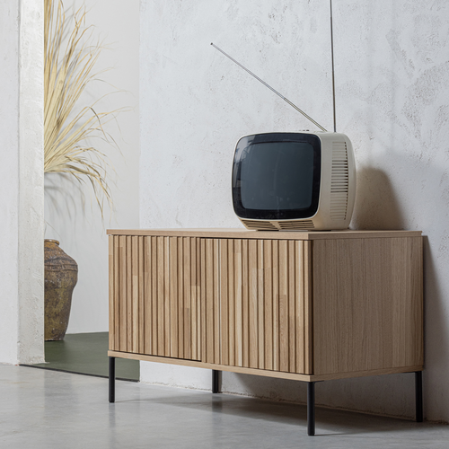 WOOOD tv-meubel New Gravure - Eiken - Naturel - 56x100x44 - vtwonen shop