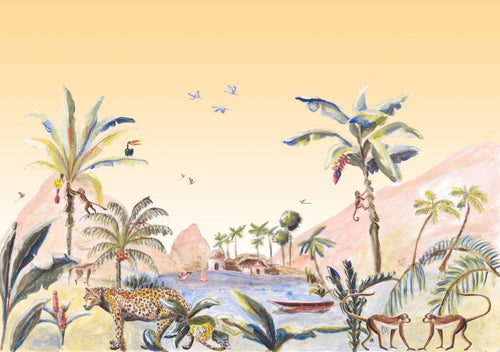 Catchii- Behang-Mural Jungle Landscape original - vtwonen shop