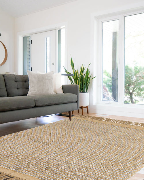 AFK Living vloerkleed Bubbles - handgemaakt - 45% jute - 45% wol - 10% katoen - 160 x 230 cm - vtwonen shop