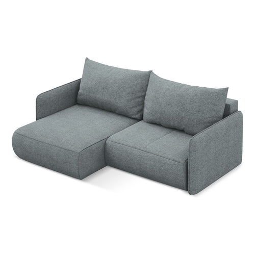 LaMiaSofa hoekbank links Palermo - chenille stof - jeans - 207x148x86