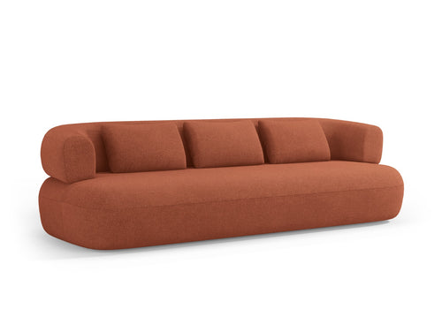 Micadoni Bank Jenny 4-zits, boucle, baksteen - 90x226x73cm
