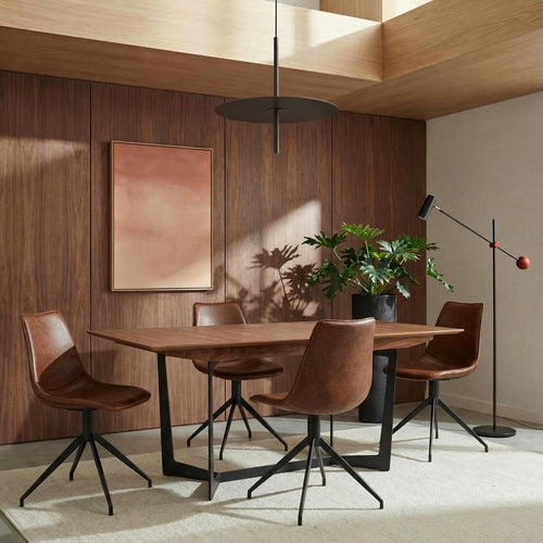 Furnhouse uitschuifbare eettafel Tokyo - Amerikaanse walnoot - 200/250x100 cm