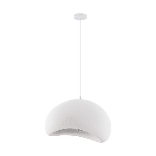 Nova Luce AERE 50 cm koepelvormige hanglamp voor plafondmontage, steenwit, E27, 1x12W