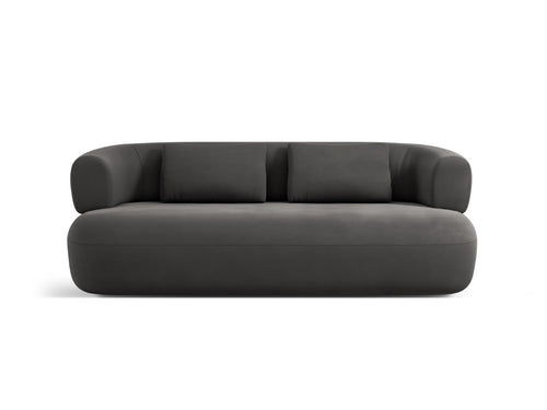 Micadoni Bank Jenny 2-zits, flueel donkergrijs - 90x178x73cm