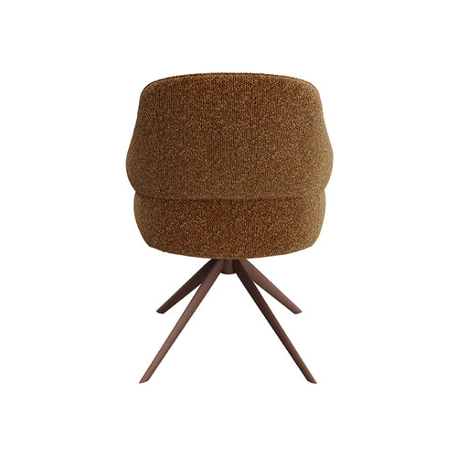 LABEL51 Eetkamerstoel Bern - Bruin Bouclé - Draaibaar - vtwonen shop