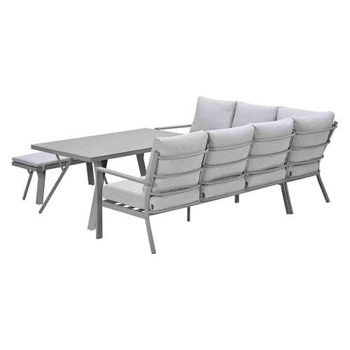 Garden Impressions lounge dining set Senja valley sand - 4-delig - links - vtwonen shop