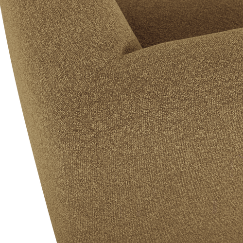 WOOOD hoekelement recht Mojo Base - Bouclé - Geel/Bruin Melange - 74x105x105