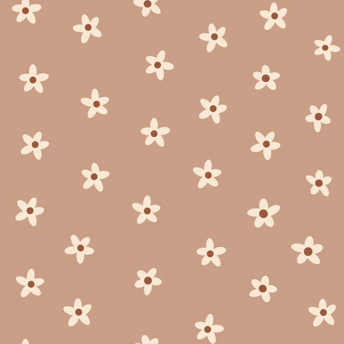 ESTAhome behang madeliefjes terracotta roze - 53 cm x 10.05 m - 131117