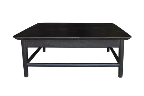 Giga Meubel Salontafel Lana - Zwart Mangohout - 100x100x45cm - vtwonen shop